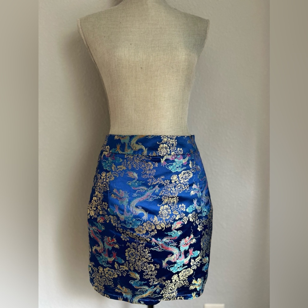 Oriental Royal Blue Women’s Skirt Sz M